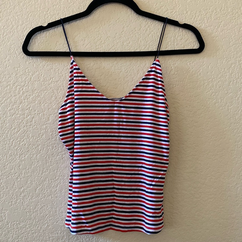 Garage Red White and Blue Tank Top
